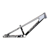 Syndyt 180 Mini XL BMX Racing Bike Frame – 18” Top Tube, 6061-T6 Aluminum (2.75 lbs), Tapered 38/42 Head Tube, Standard Euro BB, 10/15 mm Hubs, 140mm Disc Brake, Chain Tensioners – Gray Bicycle Frame