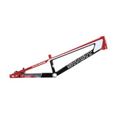 Syndyt 195 Expert BMX Racing Bike Frame – 19.5” Top Tube, 6061-T6 Aluminum (2.98 lbs), Tapered 38/42 Head Tube,Standard Euro BB, 10/15 mm Hubs, 140mm Disc Brake, Chain Tensioners Red Bicycle Frame
