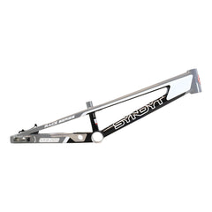 Syndyt 205 Pro BMX Racing Bike Frame – 20.5” Top Tube, 6061-T6 Aluminum (3.99 lbs), Tapered 42/52 Head Tube, B52 Tech BB, 10/15/20mm Hubs, 140mm Disc Brake, Chain Tensioners – Gray Bicycle Frame