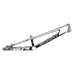Syndyt 215 Pro 2XL BMX Racing Bike Frame – 21.5” Top Tube, 6061-T6 Aluminum (4.1 lbs), Tapered 42/52 Head Tube, B52 Tech BB, 10/15/20mm Hubs, 140mm Disc Brake, Chain Tensioners – Gray Bicycle Frame