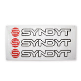 Syndyt Banner (White) - 3x5 ft Vinyl Banner with 5 Grommets, Durable Indoor/Outdoor Sign for Events and Decorations
