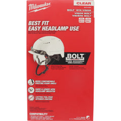 Milwaukee 48-73-1410 Clear Dual Coat Lens Eye Visor, Black/White