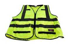 Milwaukee 48-73-5042 Performance Large/X-Large Yellow Class 2 High Visibility Safety Vest with 15 Pockets