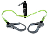 SafeWaze FS566 6’ Adjustable Dual-Leg Energy Absorbing Lanyard w/ Rebar Hooks