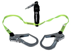 SafeWaze FS566 6’ Adjustable Dual-Leg Energy Absorbing Lanyard w/ Rebar Hooks