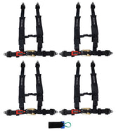 ProGuard Offroad (4) Harnesses - Black 2" Straps 4 Points of Contact Bypass Clip