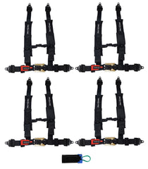 ProGuard Offroad (4) Harnesses - Black 2" Straps 4 Points of Contact Bypass Clip