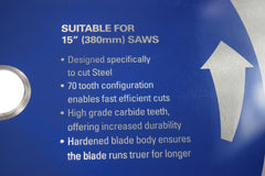 Evolution Power Tools 15BLADEST 15" 70-tooth Steel Cutting Saw Blade