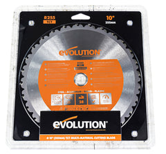 Evolution Power Tools RAGE255BLADE Saw Blade 10 in. Multipurpose Carbide Dry Cut (CLONE)