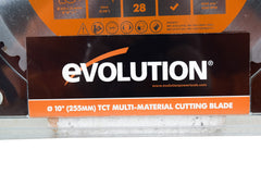 Evolution Power Tools RAGE255BLADE Saw Blade 10 in. Multipurpose Carbide Dry Cut