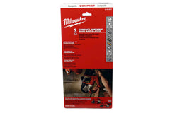 Milwaukee 48-39-0519 35-3/8 in. 14 TPI Compact Portable Band Saw Blade 3-Pack