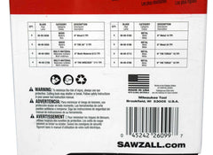 Milwaukee 49-22-1132 Wood and Metal Mega Reciprocating Saw Blade Kit