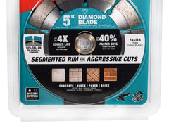Makita B-69618 5-inch General Purpose Segmented Rim Diamond Blade
