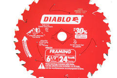 Diablo D0624A 6-1/2" x 24-Teeth Framing Saw Blade for Wood