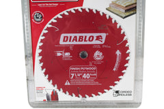 Diablo D0740X 7-1/4 in. x 40 Tooth Finish Saw Blade