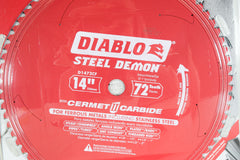 Diablo D1472CF 14" x 72-Teeth Steel Demon Cermet II Saw Blade for Medium Metal