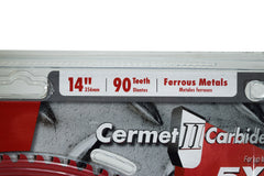 Diablo D1490CF 14" x 90-Teeth Steel Demon Cermet II Saw Blade for Thin Metal