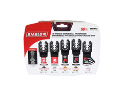Diablo DOU5S 5 pc Universal Fit General Purpose Oscillating Blade Set (5-Piece)