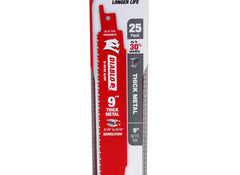 Diablo DS0908BFD-25 9" 8/10TPI Bi-Metal Reciprocating Saw Blade for Thick Metal (25 Pack)