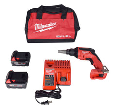 Milwaukee M18 FUEL 18V Li-Ion Brushless Drywall Screw Gun Kit Batteries Charger