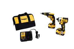 DeWalt DCK267M2 20V MAX XR Brushless Drywall Screwgun & Impact Driver Kit (4.0 AH)