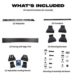 Sherpa - The Matterhorn Full Height Aluminum Roof Rack with Crossbars Made for 1996-2002 Toyota 4Runner - Drill Free Rack for Tents; Kayaks; Bikes; Skis Made in the USA