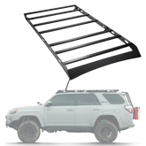 Sherpa - The Crestone Half Height/Single Row Light Aluminum Roof Rack with Crossbars Made for 2010-24 Toyota 4Runner 5th Generation - Drill Free Rack for Tents; Kayaks; Bikes; Skis Made in the USA