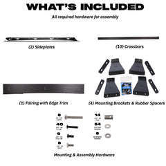 Sherpa - The Princeton Half Height/Single Row Light Aluminum Roof Rack with Crossbars Made for 2003-2009 Toyota 4Runner - Drill Free Rack for Tents; Kayaks; Bikes; Skis Made in the USA