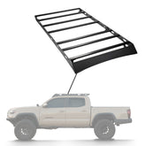 Sherpa - The Grand Teton Full Height Aluminum Roof Rack with Crossbars Made for 2005-2023 Toyota Tacoma Double Cab - Drill Free Rack for Tents; Kayaks; Bikes; Skis Made in the USA