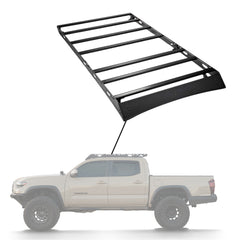 Sherpa - The Grand Teton Full Height Aluminum Roof Rack with Crossbars Made for 2005-2023 Toyota Tacoma Double Cab - Drill Free Rack for Tents; Kayaks; Bikes; Skis Made in the USA