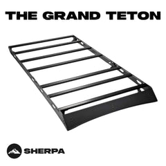 Sherpa - The Grand Teton Full Height Aluminum Roof Rack with Crossbars Made for 2005-2023 Toyota Tacoma Double Cab - Drill Free Rack for Tents; Kayaks; Bikes; Skis Made in the USA