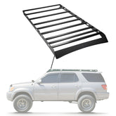 Sherpa - The Belford Half Height/Single Row Light Aluminum Roof Rack with Crossbars Made for 2001-2007 Toyota Sequoia - Drill Free Rack for Tents; Kayaks; Bikes; Skis Made in the USA