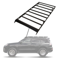 Sherpa - The Yale Half Height/Single Row Light Aluminum Roof Rack with Crossbars Made for 2010-2023 Lexus GX460 - Drill Free Rack for Tents; Kayaks; Bikes; Skis Made in the USA