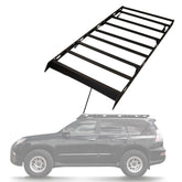 Sherpa -The Yale Full Height Aluminum Roof Rack with Crossbars Made for 2010-2023 Lexus GX460 - Drill Free Rack for Tents; Kayaks; Bikes; Skis Made in the USA