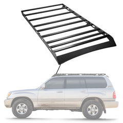 Sherpa - The Oxford Half Height/Single Row Light Aluminum Roof Rack with Crossbars Made for 1998-2007 Toyota LC100 & Lexus LX470 - Drill Free Rack for Tents; Kayaks; Bikes; Skis Made in the USA