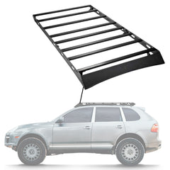 Sherpa -The Rammstein Full Height Aluminum Roof Rack with Crossbars Made for 2003-2010 Cayenne & Touareg - Drill Free Rack for Tents; Kayaks; Bikes; Skis Made in the USA