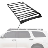 Sherpa - The Harvard Half Height/Single Row Light Aluminum Roof Rack with Crossbars Made for 2008-2022 Toyota Sequoia - Drill Free Rack for Tents; Kayaks; Bikes; Skis Made in the USA