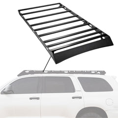 Sherpa - The Harvard Full Height Aluminum Roof Rack with Crossbars Made for 2008-2022 Toyota Sequoia - Drill Free Rack for Tents; Kayaks; Bikes; Skis Made in the USA
