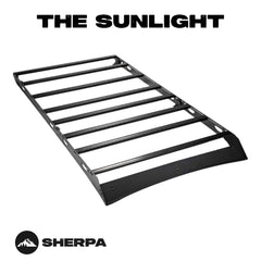 Sherpa -The Sunlight Full Height Aluminum Roof Rack with Crossbars Made for 2020-2025 Jeep Gladiator JT - Drill Free Rack for Tents; Kayaks; Bikes; Skis Made in the USA