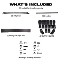 Sherpa -The Sunlight Full Height Aluminum Roof Rack with Crossbars Made for 2020-2025 Jeep Gladiator JT - Drill Free Rack for Tents; Kayaks; Bikes; Skis Made in the USA