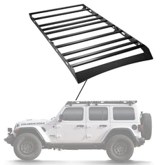 Sherpa -The Starlight Full Height Aluminum Roof Rack with Crossbars Made for 2018-2025 Jeep Wrangler JL - Drill Free Rack for Tents; Kayaks; Bikes; Skis Made in the USA