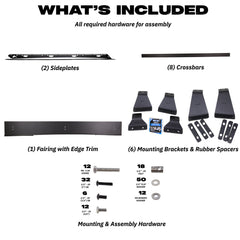 Sherpa - The Fuji Half Height/Single Row Light Aluminum Roof Rack with Crossbars Made for 2007-2014 Toyota FJ Cruiser - Drill Free Rack for Tents; Kayaks; Bikes; Skis Made in the USA