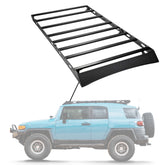 Sherpa - The Fuji Full Height Aluminum Roof Rack with Crossbars Made for 2007-2014 Toyota FJ Cruiser - Drill Free Rack for Tents; Kayaks; Bikes; Skis Made in the USA