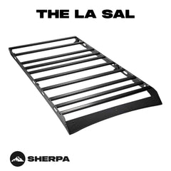 Sherpa - The La Sal Half Height/Single Row Light Aluminum Roof Rack with Crossbars Made for 1990-1997 Toyota 80 Series Land Cruiser - Drill Free Rack for Tents; Kayaks; Bikes; Skis Made in the USA