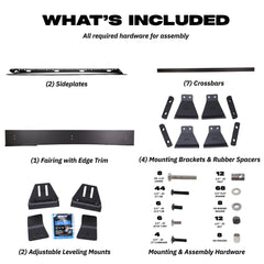 Sherpa - The Crestone Sport Half Height/Single Row Light Aluminum Roof Rack with Crossbars Made for 2010-24 Toyota 4Runner 5th Gen. - Drill Free Rack for Tents; Kayaks; Bikes; Skis Made in the USA