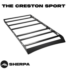 Sherpa - The Crestone Sport Full Height Aluminum Roof Rack with Crossbars Made for 2010-24 Toyota 4Runner 5th Gen. - Drill Free Rack for Tents; Kayaks; Bikes; Skis Made in the USA