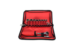 Milwaukee 48-22-9001 Ratchet 12pc 3/8" Drive Metric Socket Set