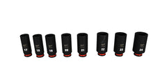 Milwaukee 49-66-6801 SHOCKWAVE Impact-Duty 3/8 in. Drive Metric Deep Well Impact PACKOUT Socket Set (19-Piece)