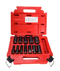 Milwaukee 49-66-7006 SHOCKWAVE 3/8 in. Drive Deep Well 6 Point Impact Socket Set (12-Piece)