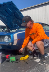 Stop & Go 2000 Portable 12 Volt Air Compressor - Inflates Up to 42" tires on Car, Motorcycle, ATV, UTV, Jeep, Truck, & Tractor (Single Piston)